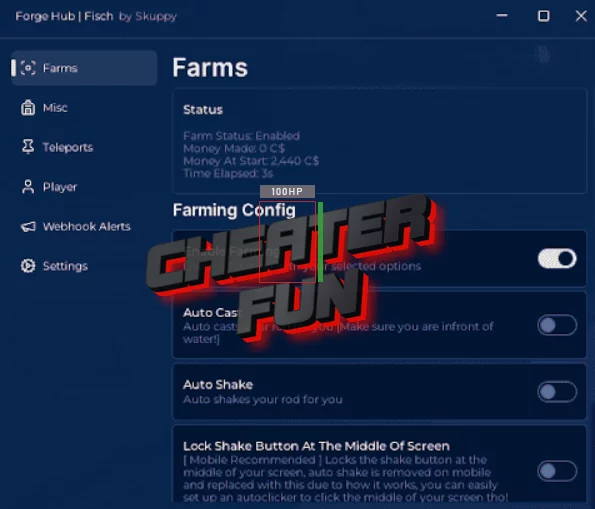 Forge Hub Fisch Script Auto Farms