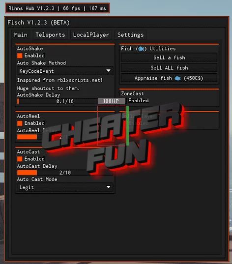Fisch New Script Rinns Hub V1.2.3 - Auto Fish, Auto Shake, Auto Reel and More